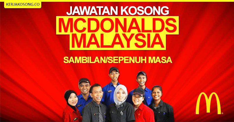 Jawatan Kosong McDonald Malaysia