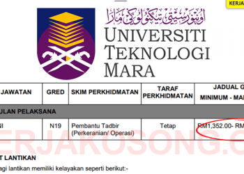 Jawatan Kosong Kerani uitm table