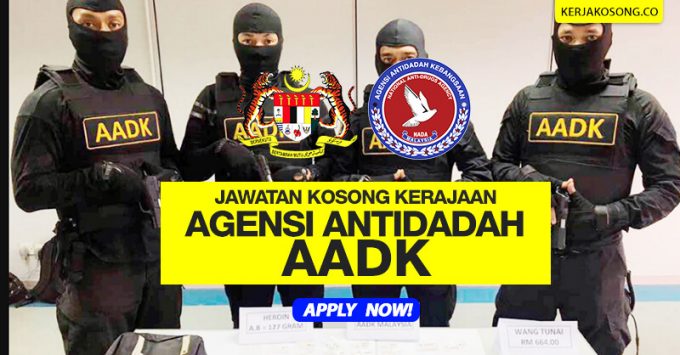 Jawatan Kosong Agensi Antidadah Kebangsaan Aadk Kdn 2019