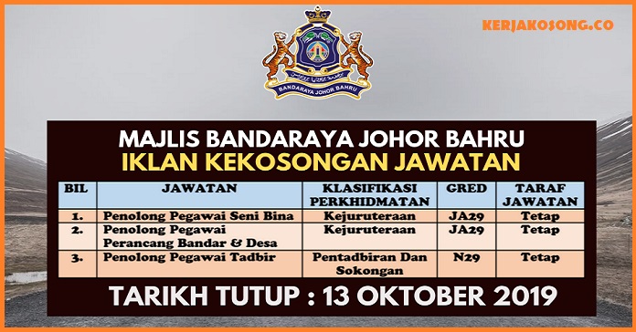 Lambang Surat Rasmi Majlis Bandaraya Johor Bahru