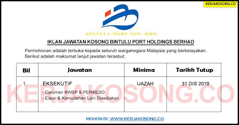 Jawatan Kosong Bintulu Port Holdings Berhad