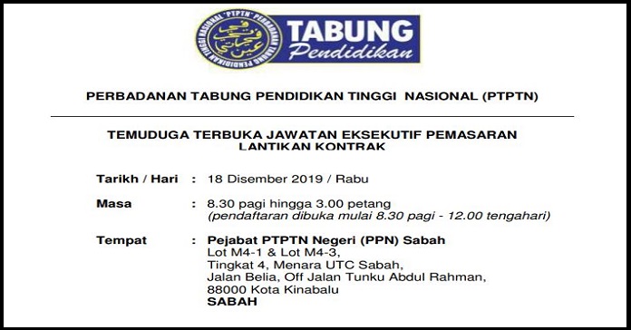 Temuduga Terbuka & Peluang Kerjaya PTPTN