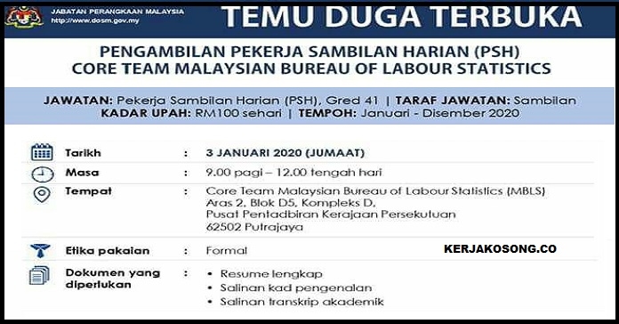 Jabatan Perangkaan Malaysia Upah