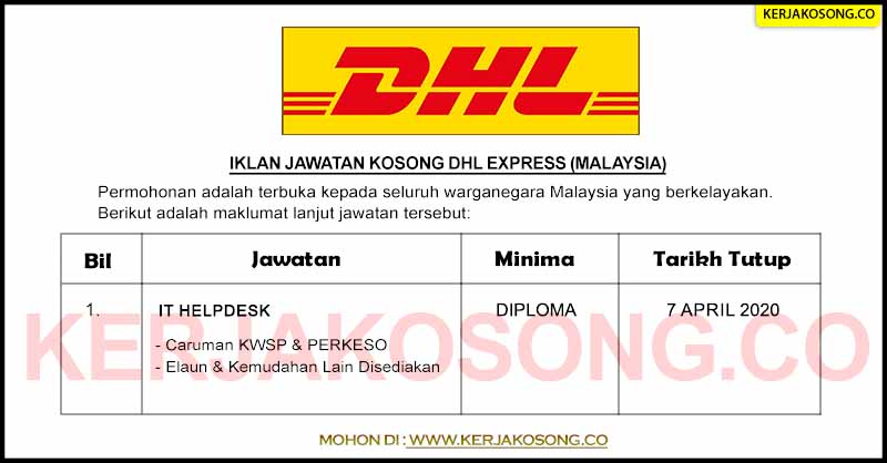 Jawatan Kosong DHL Express (Malaysia)
