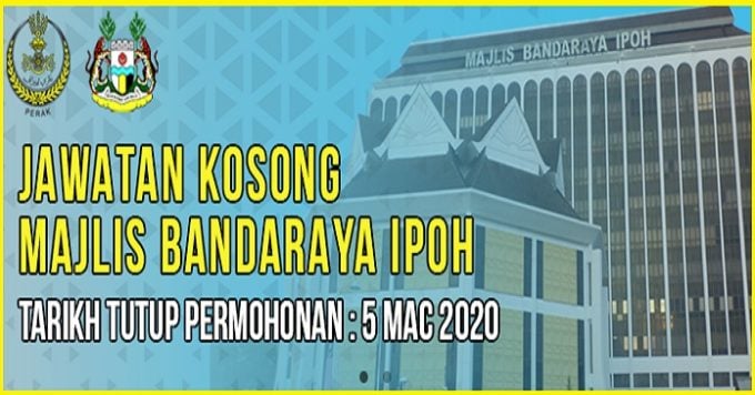 Jawatan Kosong Majlis Bandaraya Ipoh