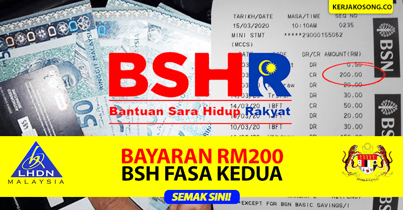 Bantuan Sara Hidup BSH 2020  Semakan & Rayuan