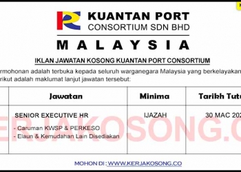 Jawatan Kosong Kuantan Port Consortium