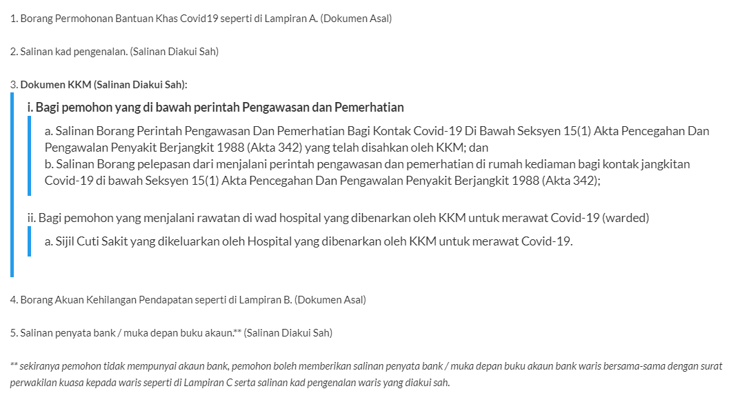Dokumen yang diperlukan