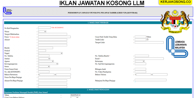 Jawatan Kosong llm Table 2021