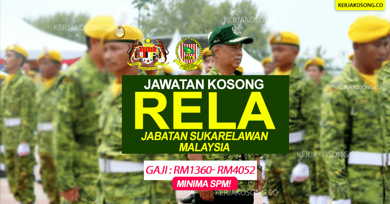 Jawatan Kosong Rela Jabatan Sukarelawan Malaysia