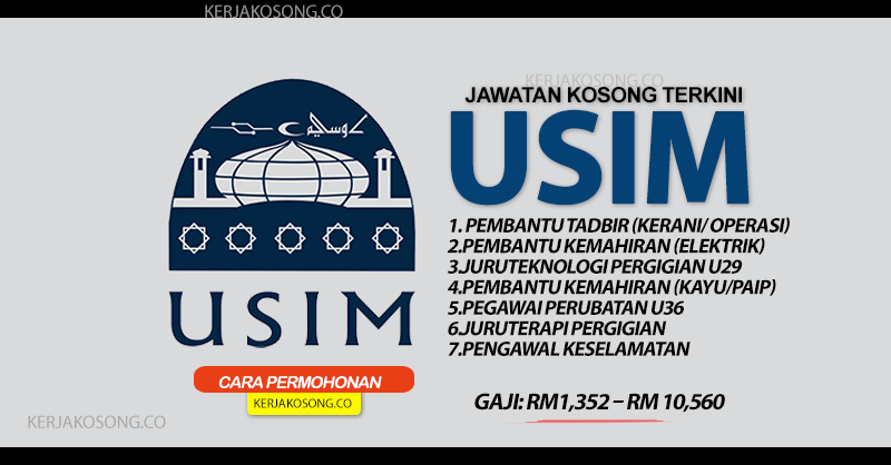 Jawatan Kosong Universiti Sains Islam Malaysia Usim terkini