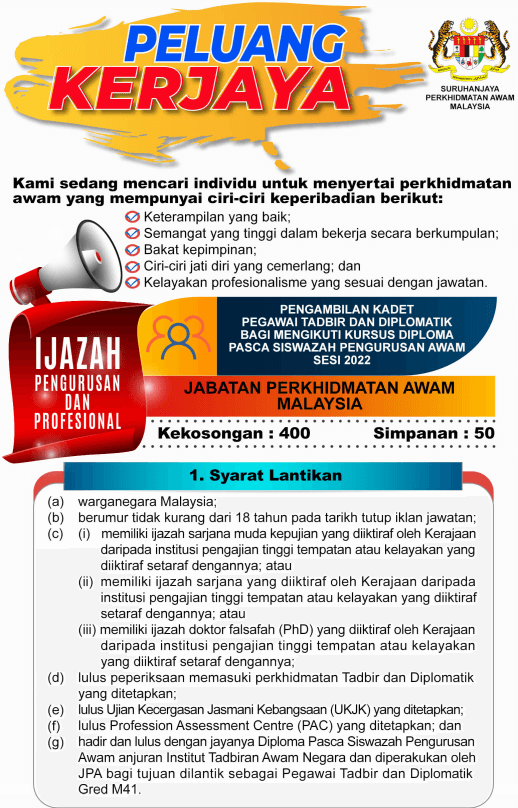 jawatan ptd kerajaan terkini (1)