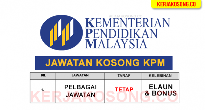 kementerian pendidikan malaysia jawatan kosong