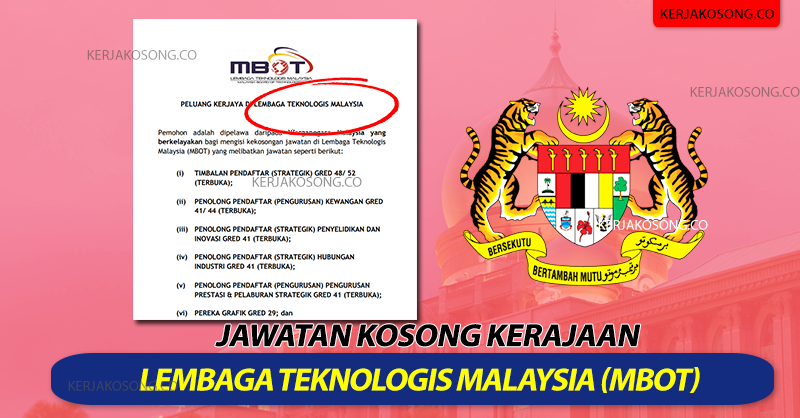 Kerjaya Lembaga Teknologis Malaysia (MBOT)