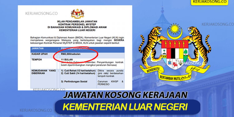 kerjaya kementerian luar negeri malaysia