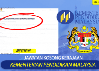 Jawatan Kosong KPM Felo Program Teach For Malaysia 2021
