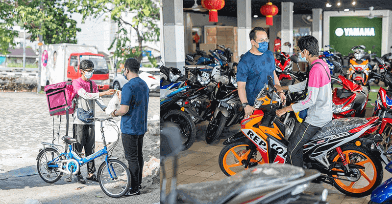 Rezeki Ramadan, Abang FoodPanda Dapat Hadiah Motor Untuk Cari Rezeki