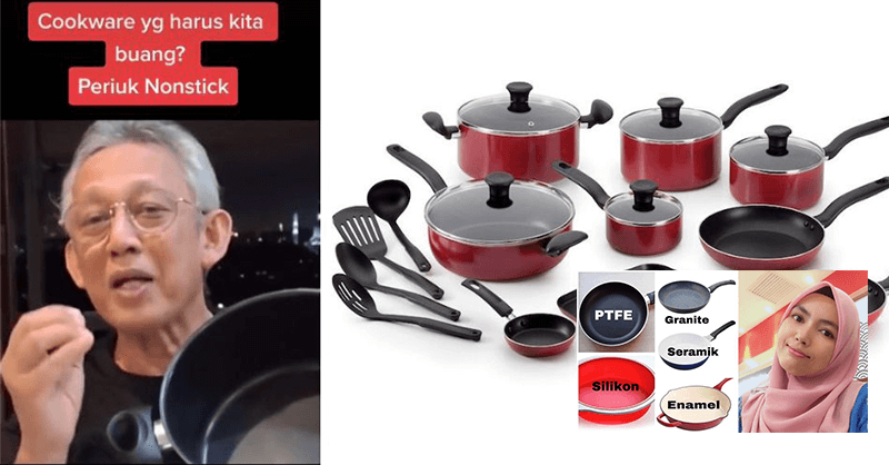 Penjelasan Pakar Kesan Lapisan Periuk Non-Stick Boleh Jadi Punca Lumpuh Otak, Paru-Paru Rosak.