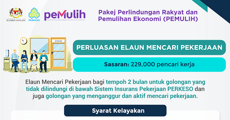 Elaun Mencari Pekerjaan (EMP): Bantuan Elaun Kepada Bukan Pencarum PERKESO RM300